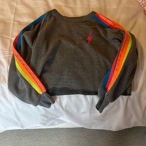 AV rainbow down arms cropped crew